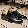 Туфлі броги, чорні з наплаку Ikos 41 розмір, фото 4
