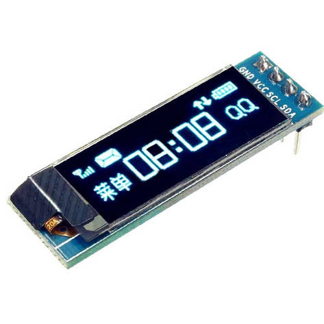 OLED дисплей графічний SSD1306 I2C 0.91" 128x32 Arduino AVR STM32, фото 1