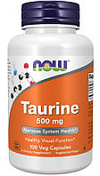 Таурин Now Foods, Taurine, 500 мг, 100 капсул