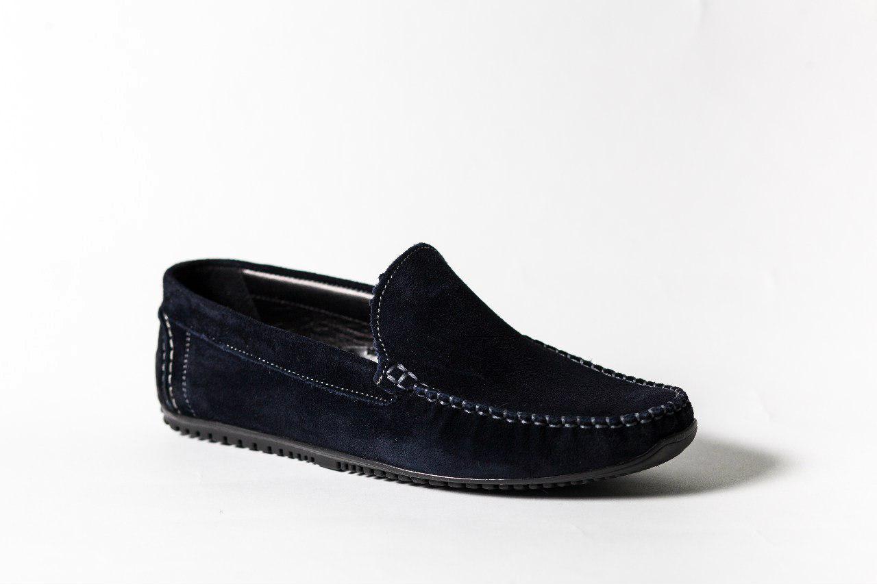 Мокасини замшеві Prime Shoes сині 40 41 42 розмір