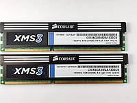 Комплект оперативной памяти Corsair XMS3 DDR3 8Gb (2*4Gb) 1333MHz PC3-10600 (CMX8GX3M2A1333C9) Б/У