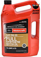 Моторное масло Ford Motorcraft Full Synthetic 0W-20 4.730л (XO0W205QFS)