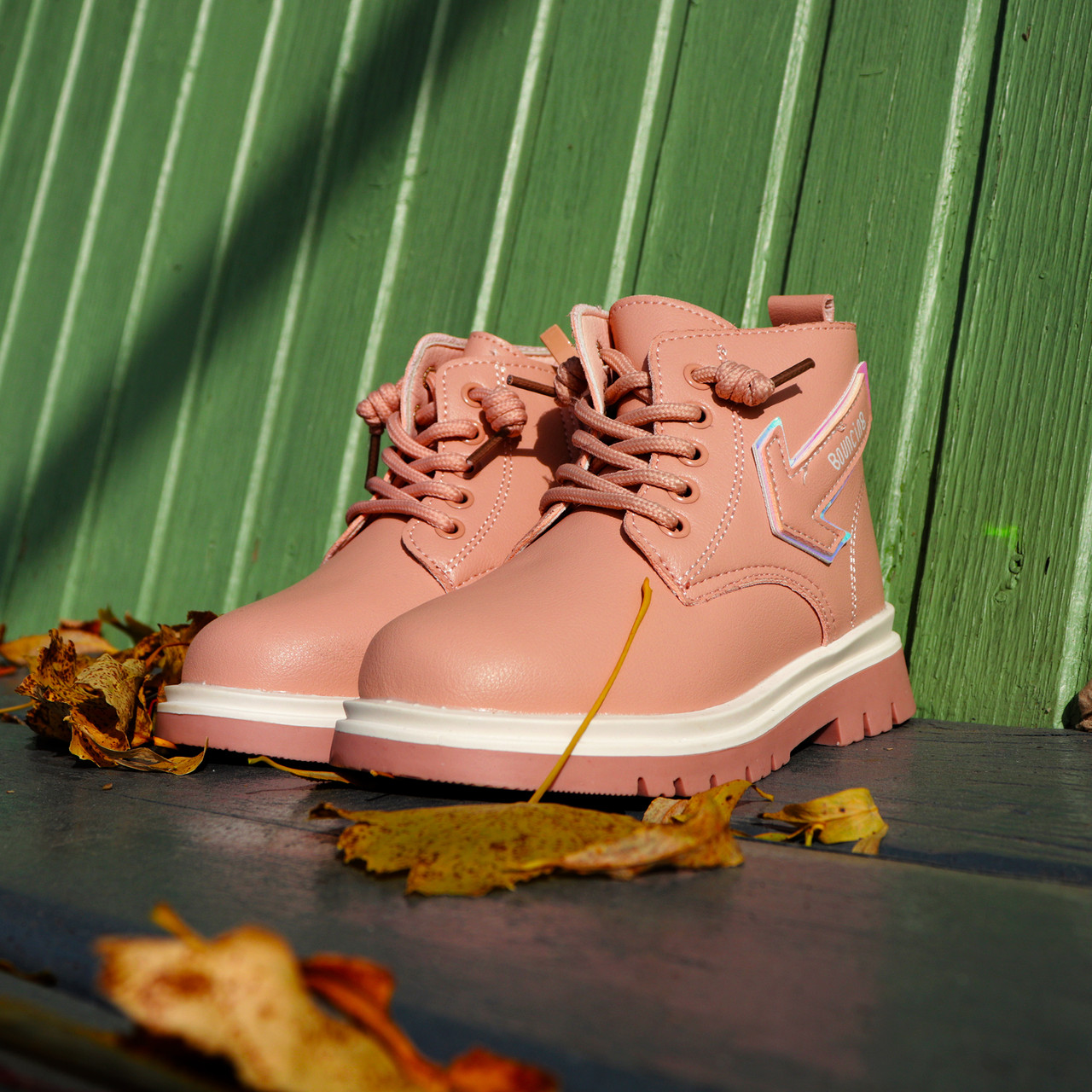 Рожеві черевички з натуральної шкіри для дівчинки! 26, 28 розмір