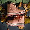 Рожеві черевички з натуральної шкіри для дівчинки! 26, 28 розмір, фото 2