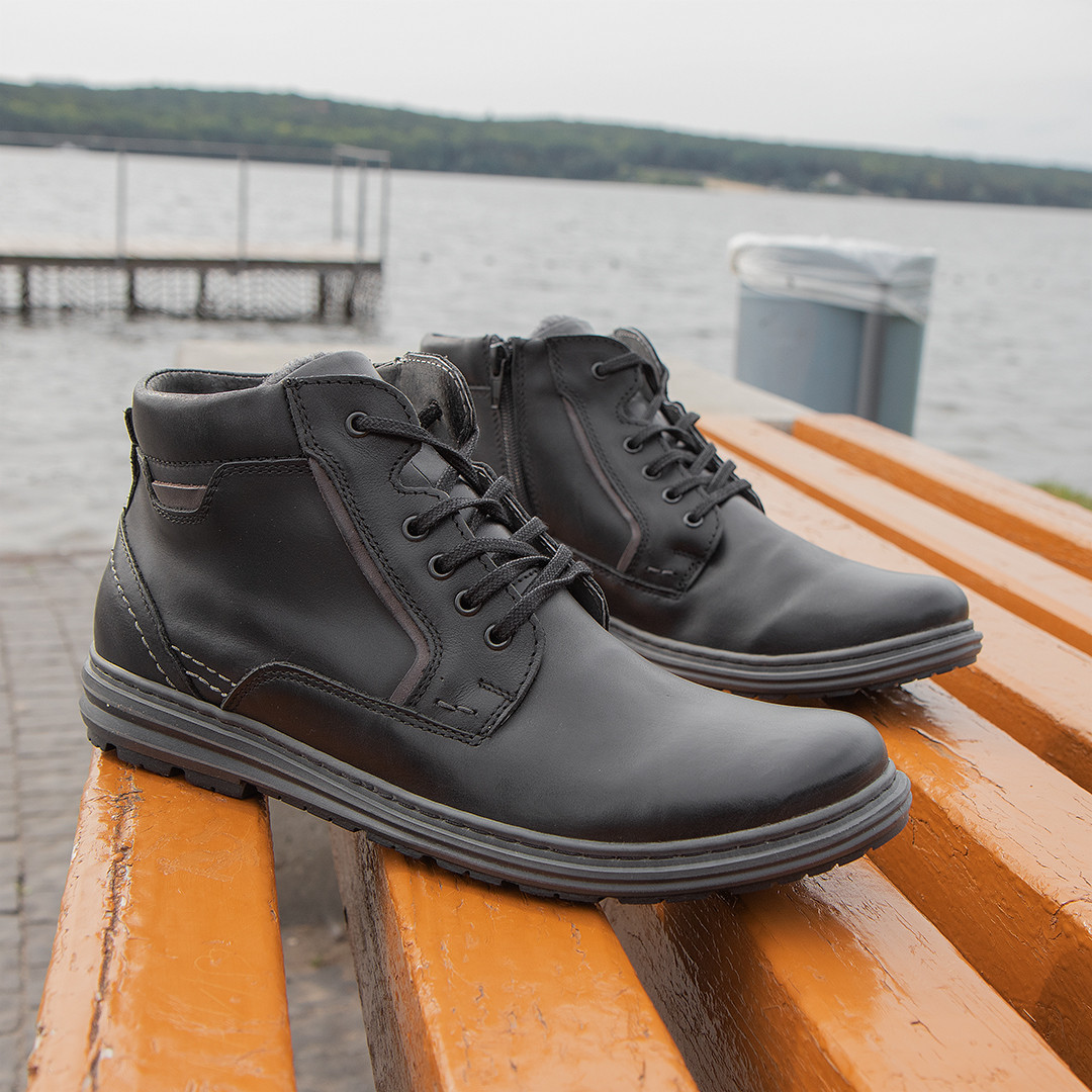 Зручні та якісні чоловічі черевики польського виробника 41 розмір, фото 1