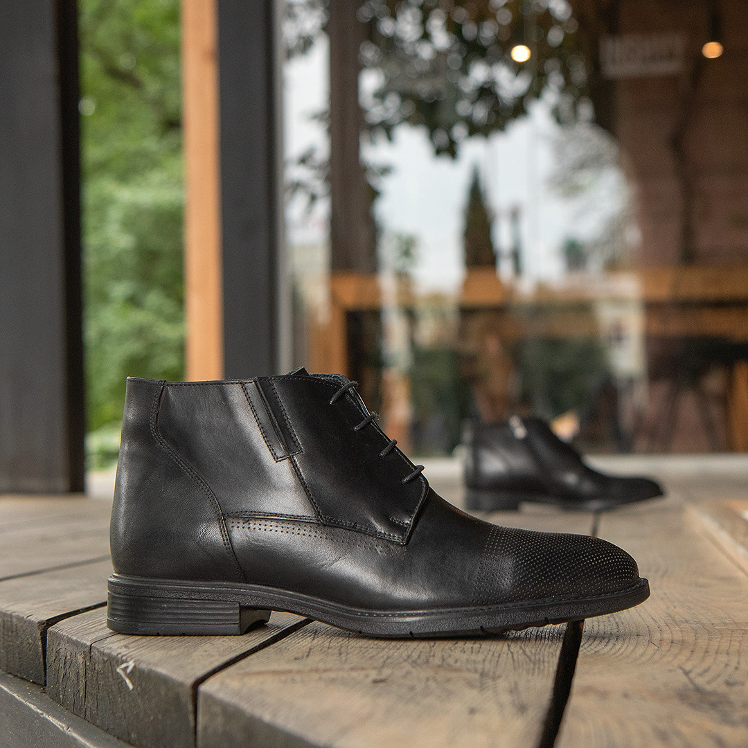 Чоловічі зимові черевики з Туреччини 41 розмір. Теплі оксфорди!, фото 1