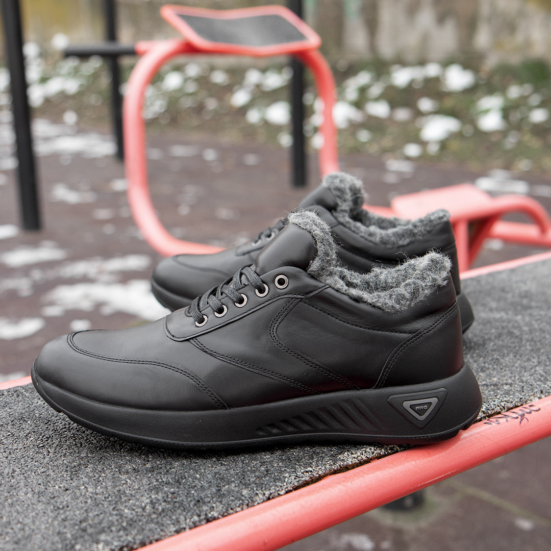 Короткі зимові черевики шкіряні 45 розмір, фото 1