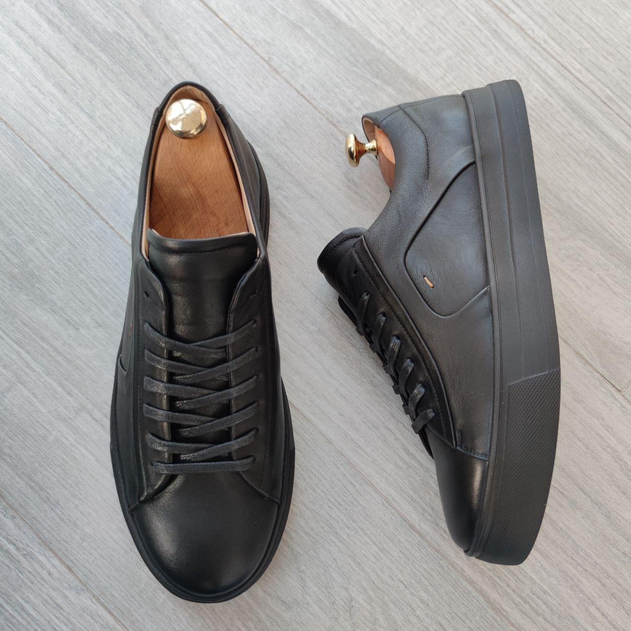 Легкі чоловічі кеди чорні 42 розмір, фото 1