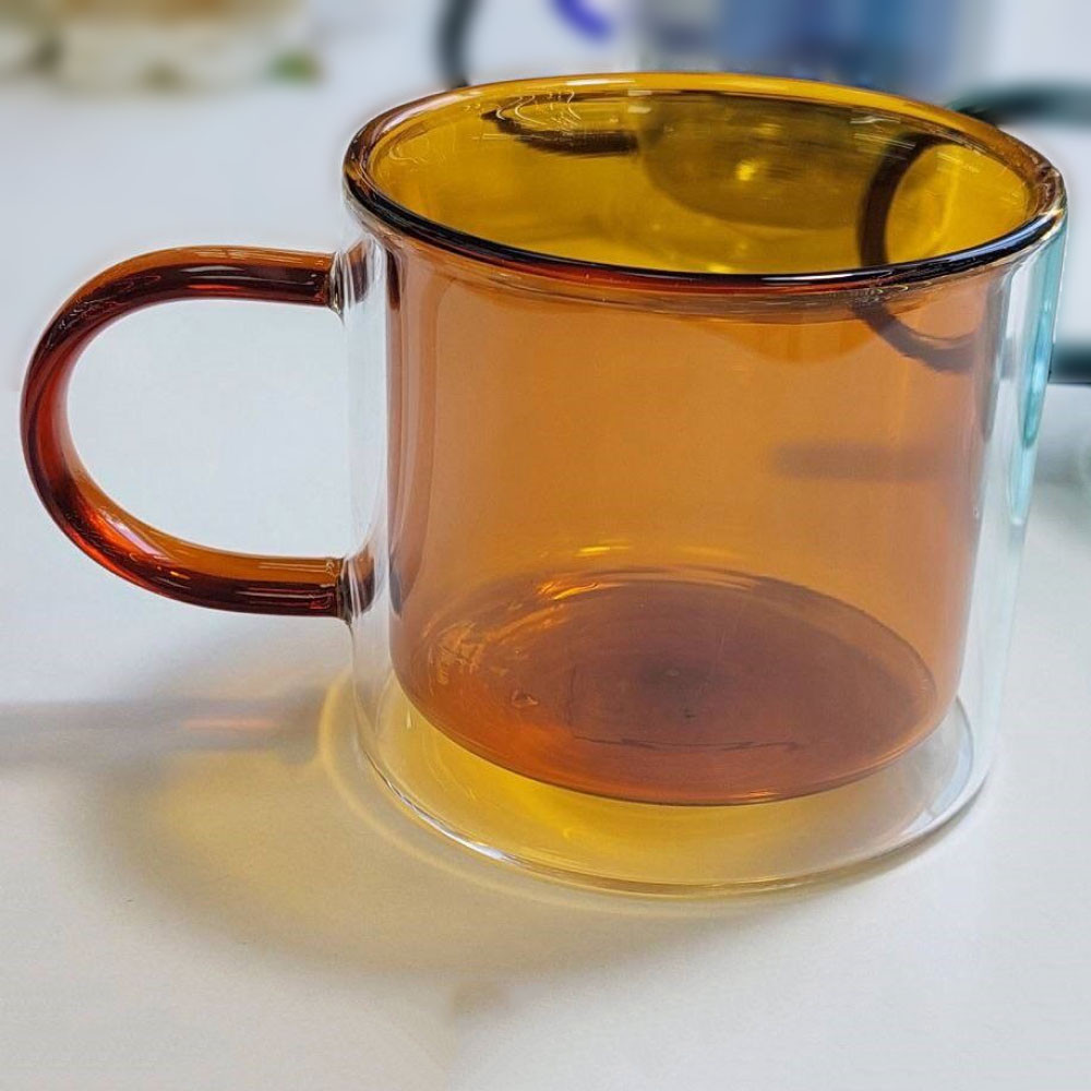 Скляна чашка з подвійним дном "Ейфорія", 250мл