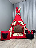 Вігвам для дівчинки Мінні Маус БОНБОН Повний комплект, дитячий вігвам, дитячий намет, дитяча палатка, вігвам для дітей, фото 6