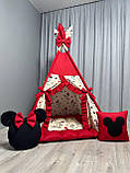 Вігвам для дівчинки Мінні Маус БОНБОН Повний комплект, дитячий вігвам, дитячий намет, дитяча палатка, вігвам для дітей, фото 2