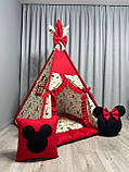 Вігвам для дівчинки Мінні Маус БОНБОН Повний комплект, дитячий вігвам, дитячий намет, дитяча палатка, вігвам для дітей, фото 4