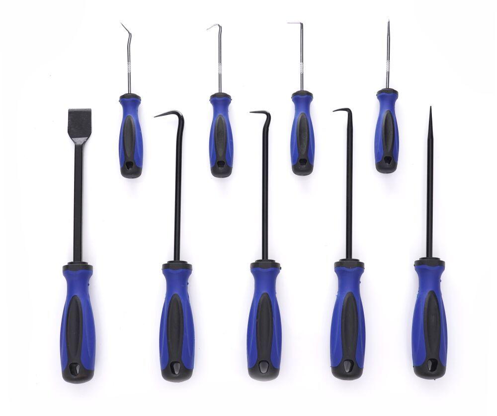 Набір викруток TAGRED TA1130 гачки для ущільнювальних кілець 9 шт. для ремонту автомобілів, фото 1