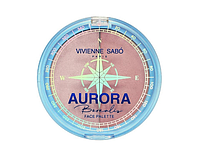 Палетка для скульптурирования лица Vivienne Sabo Aurora Borealis Face Palette 01 - Румяна + Хайлайтер