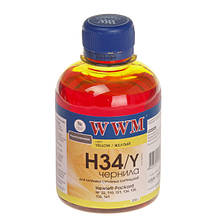 Водорозчинні чорнила WWM для HP (H34/Y Yellow 200г