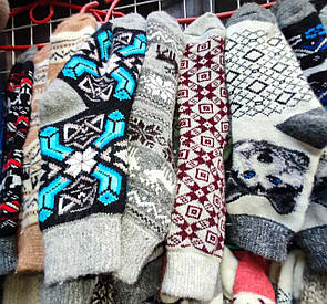 Чоловічі теплі шкарпетки з овечої вовни