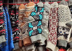 Зимові чоловічі шкарпетки з овечої вовни