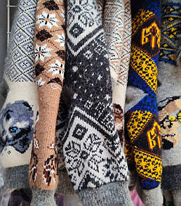 Зимові теплі чоловічі шкарпетки з овечої вовни
