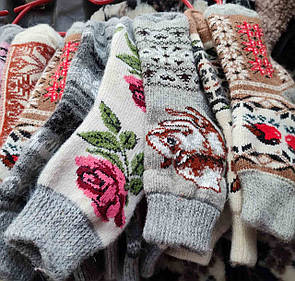 Теплі жіночі шкарпетки з овечої вовни