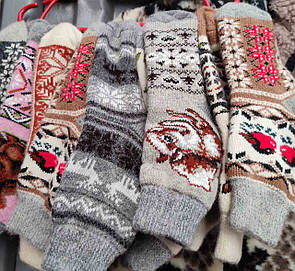 Жіночі теплі шкарпетки з овечої вовни
