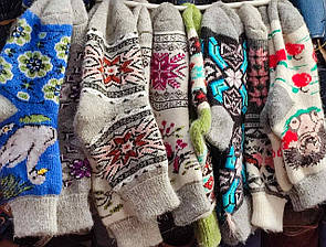 Шкарпетки теплі жіночі з овечої вовни