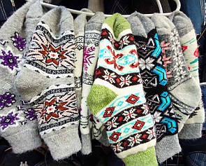 Теплі жіночі шкарпетки з овечої вовни