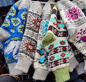 Шкарпетки теплі зимові жіночі з овечої вовни