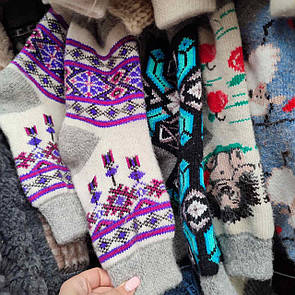 Жіночі шкарпетки зимові з овчини