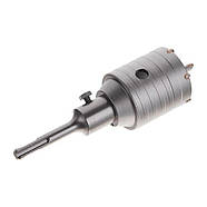 Комплект: Свердло корончастот для бетону 55 мм + Перехідник SDS Plus 100 мм INTERTOOL SD-7055, фото 3