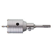 Комплект: Свердло корончастот для бетону 55 мм + Перехідник SDS Plus 100 мм INTERTOOL SD-7055, фото 4