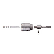 Комплект: Свердло корончастот для бетону 55 мм + Перехідник SDS Plus 100 мм INTERTOOL SD-7055, фото 5