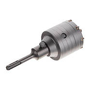 Комплект: Свердло корончастот для бетону 65 мм + Перехідник SDS Plus 100 мм INTERTOOL SD-7065, фото 3