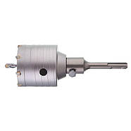 Комплект: Свердло корончастот для бетону 65 мм + Перехідник SDS Plus 100 мм INTERTOOL SD-7065, фото 4