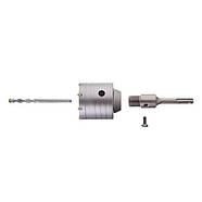 Комплект: Свердло корончастот для бетону 65 мм + Перехідник SDS Plus 100 мм INTERTOOL SD-7065, фото 5