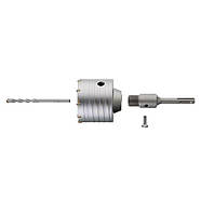 Комплект: свердло корончасте для бетону 75 мм, перехідник SDS Plus 100 мм INTERTOOL SD-7075, фото 5