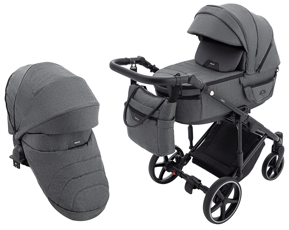 Коляска 2 в 1 Adamex Zico Tip TK-57 графіт, фото 1