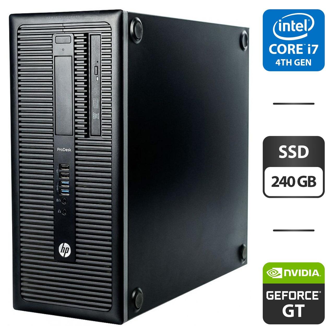 Компьютер HP ProDesk 600 G1 MT/ Core i7-4770/ 8 GB RAM/ 240 GB SSD ...