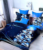 3D Двуспальное постельное белье - Праздничная новогодняя елка