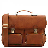 Мужской портфель сумка с передними карманами Ventimiglia Tuscany TL142069 (Телесный)