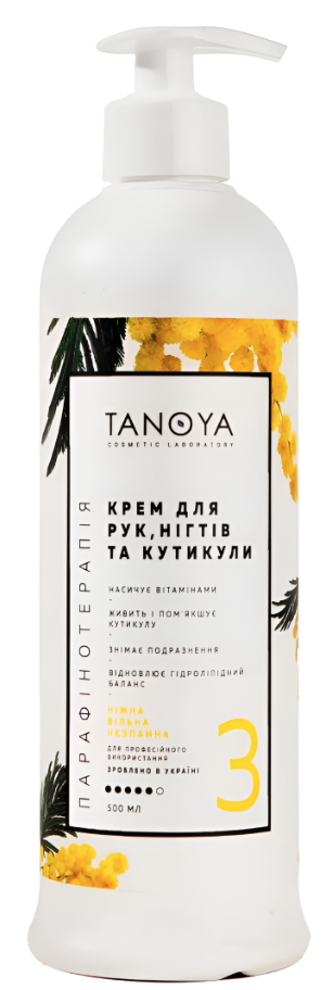 Крем парафінотерапія для рук нігтів кутикули «Момоза» Tanoya Таноя 500 мл*, фото 1