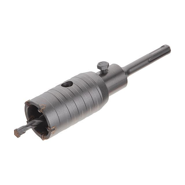 Комплект: свердло корончасте по бетону 40 мм + перехідник SDS Plus 100 мм INTERTOOL SD-7040