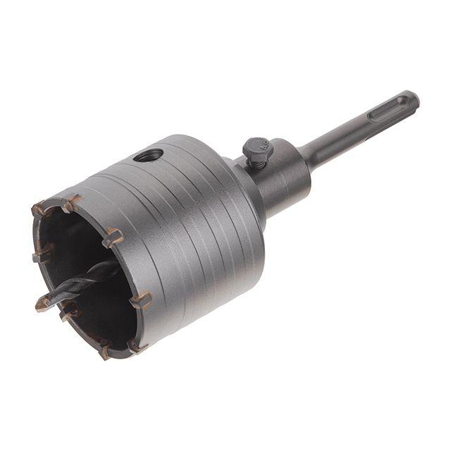 Комплект: свердло корончасте по бетону 65 мм + перехідник SDS Plus 100 мм INTERTOOL SD-7065