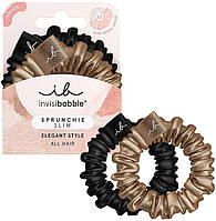 Резинка-браслет для волосся Invisibobble Sprunchie Slim Elegant Style True Golden, 2 шт