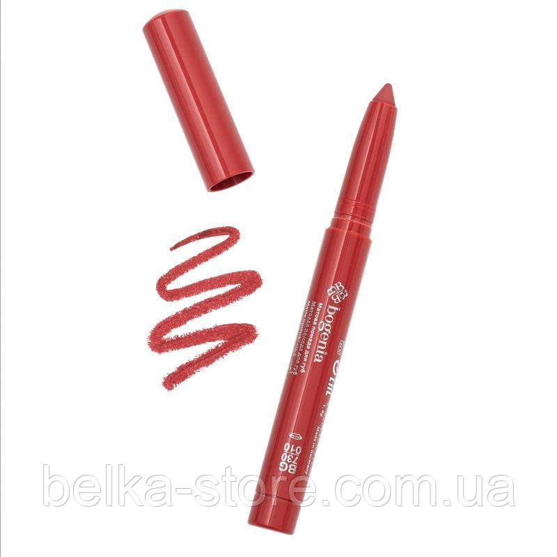 ПОМАДА-ОЛІВЕЦЬ ДЛЯ ГУБ ВОДОСТІЙКА BOGENIA VELVET WATERPROOF MATTE, 009 CASHMERE, фото 1