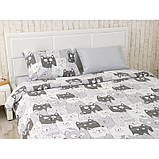 Комплект постільної білизни grey cat сімейний (50х70) Руно, фото 2