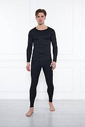 Комплект чоловічої термобілизни Black (кофта + штани термо)