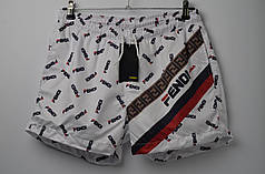 Плавки FENDI White плавальні шорти фенді шорты плавательные мужские шорти для спорту фенди