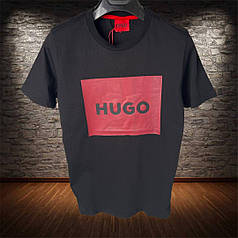 Premium Quality! Футболка HUGO BOSS Black-Bordo NEW Collection 2023 T-shirt чоловіча футболка х'юго бос хуго