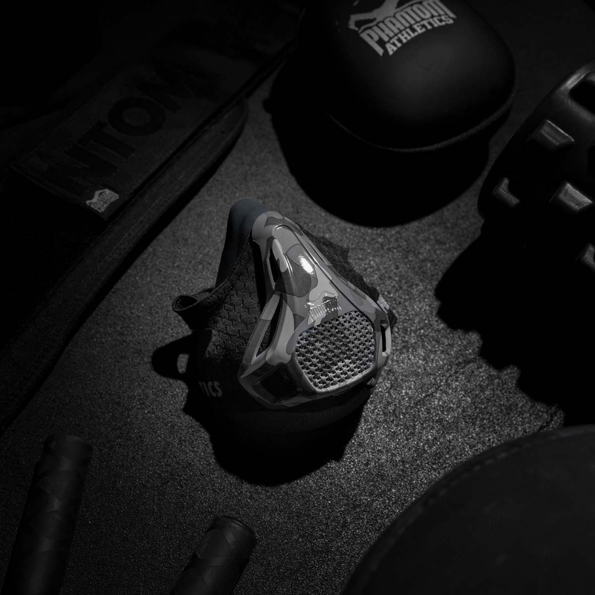 Маска для тренировки дыхания Phantom Training Mask Camo L ATE - фото 7 - id-p1997591818