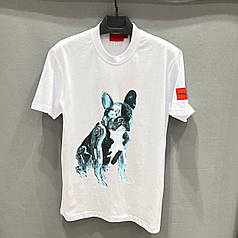 Premium Quality! Футболка HUGO BOSS Buldog White NEW Collection 2023 T-shirt чоловіча футболка х'юго бос хуго